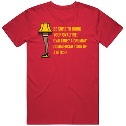 Ovaltine Christmas Story Retro Movie Quote Leg Lamp Vintage T Shirt Ovaltine Christmas Story Retro Movie Quote Leg Lamp Vintage T Shirt