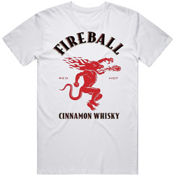 Fireball Red Hot Cinnamon Whisky Vintage T Shirt Fireball Red Hot Cinnamon Whisky Vintage T Shirt