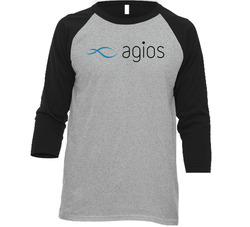 Agios Pharmaceuticals Inc Nasdaq Company Logo Employee Fan Raglan Vintage Raglan 3/4 Sleeve Shirt Agios Pharmaceuticals Inc Nasdaq Company Logo Employee Fan Raglan Vintage Raglan 3/4 Sleeve Shirt