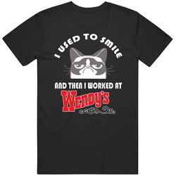 Wendys Restaurant I Used To Smile Then I Worked There Funny Occupation Vintage T Shirt Wendys Restaurant I Used To Smile Then I Worked There Funny Occupation Vintage T Shirt