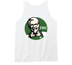Colonel Sanders Thc Stoner Cannabis Weed Chicken Marijuana Logo Parody Vintage Tanktop Colonel Sanders Thc Stoner Cannabis Weed Chicken Marijuana Logo Parody Vintage Tanktop