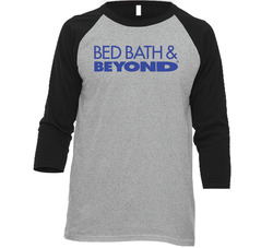 Bed Bath & Beyond Nasdaq Company Logo Employee Fan Raglan Vintage Raglan 3/4 Sleeve Shirt Bed Bath & Beyond Nasdaq Company Logo Employee Fan Raglan Vintage Raglan 3/4 Sleeve Shirt