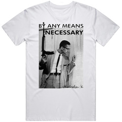 By Any Means Necessary Malcolm X Inspired Unisex Cotton Classic Vintage T Shirt By Any Means Necessary Malcolm X Inspired Unisex Cotton Classic Vintage T Shirt