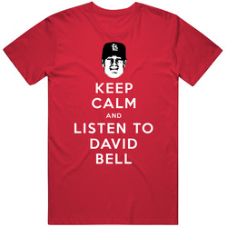 Keep Calm And Listen To David Bell Cincinnati Baseball Fan Vintage T Shirt Keep Calm And Listen To David Bell Cincinnati Baseball Fan Vintage T Shirt