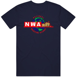 Nwa National Wrestling Alliance Navy Vintage T Shirt Nwa National Wrestling Alliance Navy Vintage T Shirt