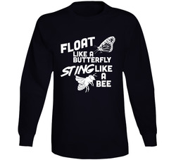 Muhammad Ali Float Like A Butterfly Sting Like A Bee Vintage Long Sleeve T Shirt Muhammad Ali Float Like A Butterfly Sting Like A Bee Vintage Long Sleeve T Shirt