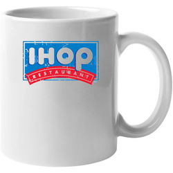 Ihop Fast Food Restaurant Distressed Look Vintage Mug Ihop Fast Food Restaurant Distressed Look Vintage Mug