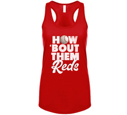 How Bout Them Cincinnati Baseball Team Fan Racerback Vintage Tanktop How Bout Them Cincinnati Baseball Team Fan Racerback Vintage Tanktop