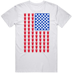 Beer Pong Red Solo Cup American Flag 4th Of July Party Drinking Vintage T Shirt Beer Pong Red Solo Cup American Flag 4th Of July Party Drinking Vintage T Shirt