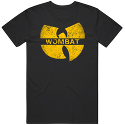Wombat W Word Cool Wutang Logo Parody Vintage T Shirt Wombat W Word Cool Wutang Logo Parody Vintage T Shirt