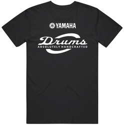 New T-shirt Yamaha Drums Absolutely Handcrafted Cymbal Music Mens Black Tee Size S-6xl Vintage T Shirt