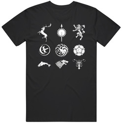 Game Of Thrones Family House Symbols Got Fan Vintage T Shirt Game Of Thrones Family House Symbols Got Fan Vintage T Shirt