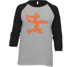Hong Kong Phooey Number One Super Guy Cartoon Character Fan Raglan Vintage Raglan 3/4 Sleeve Shirt