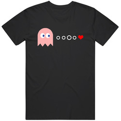 Valentine Pacman Ghost Pinky Love Cute Couples Valentines Day Vintage T Shirt Valentine Pacman Ghost Pinky Love Cute Couples Valentines Day Vintage T Shirt