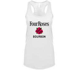 Four Roses Bourbon Alcohol Booze Label Logo Vintage Tanktop