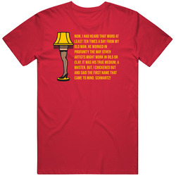 Profanity Master Christmas Story Retro Movie Quote Leg Lamp Vintage T Shirt Profanity Master Christmas Story Retro Movie Quote Leg Lamp Vintage T Shirt