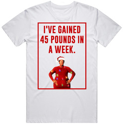 Gained 45 Pounds The Santa Clause Retro Christmas Movie Quote Vintage T Shirt Gained 45 Pounds The Santa Clause Retro Christmas Movie Quote Vintage T Shirt