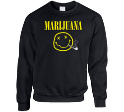 Marijuana Nirvana Logo Parody Weed Pot Head Smoking Music Band Crewneck Sweatshirt Vintage Crewneck Sweatshirt Marijuana Nirvana Logo Parody Weed Pot Head Smoking Music Band Crewneck Sweatshirt Vintage Crewneck Sweatshirt