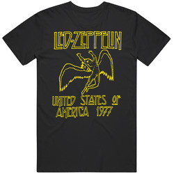 Led Zeppelin 1977 Usa Tour 1 Vintage Cotton Tee Classic Vintage T Shirt Led Zeppelin 1977 Usa Tour 1 Vintage Cotton Tee Classic Vintage T Shirt