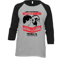 Rocky Vs Clubber Rock Iii Movie Fan Raglan Vintage Raglan 3/4 Sleeve Shirt Rocky Vs Clubber Rock Iii Movie Fan Raglan Vintage Raglan 3/4 Sleeve Shirt