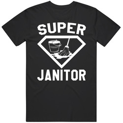 Super Janitor Job Occupation Hero Logo Co-worker Gift Vintage T Shirt Super Janitor Job Occupation Hero Logo Co-worker Gift Vintage T Shirt