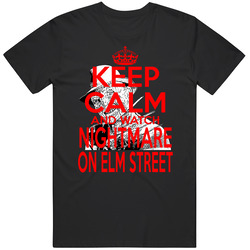 Nightmare On Elm Street Keep Calm And Watch Popular Horror Movie Vintage T Shirt Nightmare On Elm Street Keep Calm And Watch Popular Horror Movie Vintage T Shirt