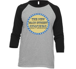 The New Main Street Singers Fictional Group A Mighty Wind Movie Fan Raglan Vintage Raglan 3/4 Sleeve Shirt The New Main Street Singers Fictional Group A Mighty Wind Movie Fan Raglan Vintage Raglan 3/4 Sleeve Shirt