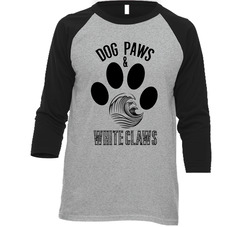 Dog Paws And White Claws Hard Seltzer Dog Lovers Raglan Vintage Raglan 3/4 Sleeve Shirt Dog Paws And White Claws Hard Seltzer Dog Lovers Raglan Vintage Raglan 3/4 Sleeve Shirt