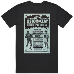 Sonny Liston Vs Cassius Clay Vintage Poster Fight Fan Vintage T Shirt Sonny Liston Vs Cassius Clay Vintage Poster Fight Fan Vintage T Shirt