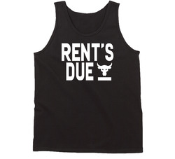 Rent's Due Training Workout Gym The Rock Fan Vintage Tanktop Rent's Due Training Workout Gym The Rock Fan Vintage Tanktop