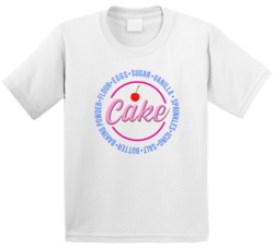 Cake Baking Ingredients Recipe Funny Cute Birthday Food Fan Kids T Shi Cake Baking Ingredients Recipe Funny Cute Birthday Food Fan Kids T Shi