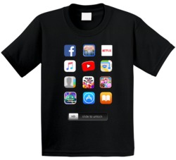 Ipad Screen Apps Costume Kids T Shirt Ipad Screen Apps Costume Kids T Shirt