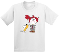 Snoopy Charlie Brown Penuts Pennywise Steven King's It Parody Fan Kids Snoopy Charlie Brown Penuts Pennywise Steven King's It Parody Fan Kids
