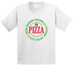 Pepperoni Pizza Ingredients Recipe Funny Italian Food Fan Kids T Shirt Pepperoni Pizza Ingredients Recipe Funny Italian Food Fan Kids T Shirt