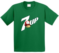 7 Up 1 Up Mario Mushroom Life Boost Logo Mashup Parody Geek Video Game 7 Up 1 Up Mario Mushroom Life Boost Logo Mashup Parody Geek Video Game