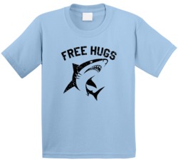 Free Hugs Great White Funny Shark Week Tv Show Fan Cute Kids T Shirt Free Hugs Great White Funny Shark Week Tv Show Fan Cute Kids T Shirt