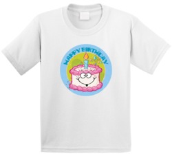 Happy Birthday Cake Retro Scratch N Sniff Teacher Sticker Funny Novelt Happy Birthday Cake Retro Scratch N Sniff Teacher Sticker Funny Novelt