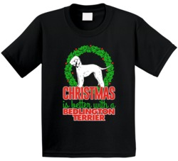Christmas Is Better With A Bedlington Terrier Cute Holiday Custom Dog Christmas Is Better With A Bedlington Terrier Cute Holiday Custom Dog