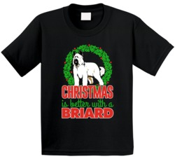 Christmas Is Better With A Briard Cute Holiday Custom Dog Breed Gift K