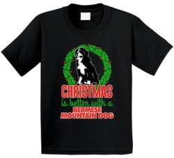Christmas Is Better With A Bermese Mountain Dog Cute Holiday Custom Br Christmas Is Better With A Bermese Mountain Dog Cute Holiday Custom Br