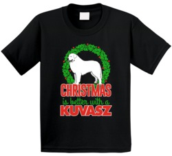 Christmas Is Better With A Kuvasz Holiday Custom Dog Breed Gift Kids T Christmas Is Better With A Kuvasz Holiday Custom Dog Breed Gift Kids T