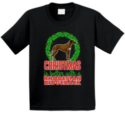 Christmas Is Better With A Rhodesian Ridgeback Sheepdog Holiday Custom Christmas Is Better With A Rhodesian Ridgeback Sheepdog Holiday Custom