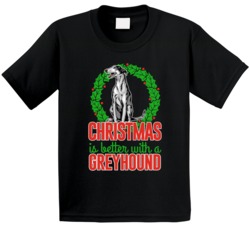 Christmas Is Better With A Greyhound Holiday Custom Dog Breed Gift Kid Christmas Is Better With A Greyhound Holiday Custom Dog Breed Gift Kid