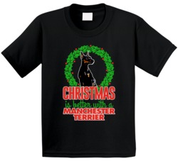 Christmas Is Better With A Manchester Terrier Holiday Custom Dog Breed Christmas Is Better With A Manchester Terrier Holiday Custom Dog Breed
