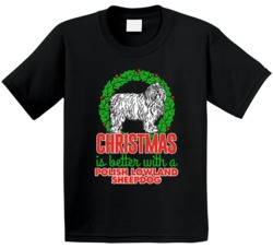 Christmas Is Better With A Polish Lowland Sheepdog Holiday Custom Dog Christmas Is Better With A Polish Lowland Sheepdog Holiday Custom Dog