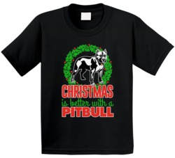 Christmas Is Better With A Pitbull Holiday Custom Dog Breed Gift Kids Christmas Is Better With A Pitbull Holiday Custom Dog Breed Gift Kids