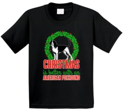 Christmas Is Better With An American Foxhound Cute Holiday Custom Dog Christmas Is Better With An American Foxhound Cute Holiday Custom Dog