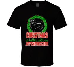 Christmas Is Better With An Affenpinscher Cute Holiday Custom Dog Bree Christmas Is Better With An Affenpinscher Cute Holiday Custom Dog Bree