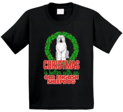 Christmas Is Better With An Old English Sheepdog Holiday Custom Dog Br Christmas Is Better With An Old English Sheepdog Holiday Custom Dog Br