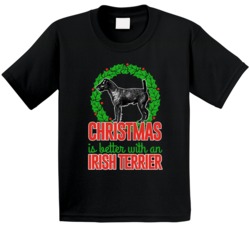 Christmas Is Better With An Irish Terrier Holiday Custom Dog Breed Gif Christmas Is Better With An Irish Terrier Holiday Custom Dog Breed Gif